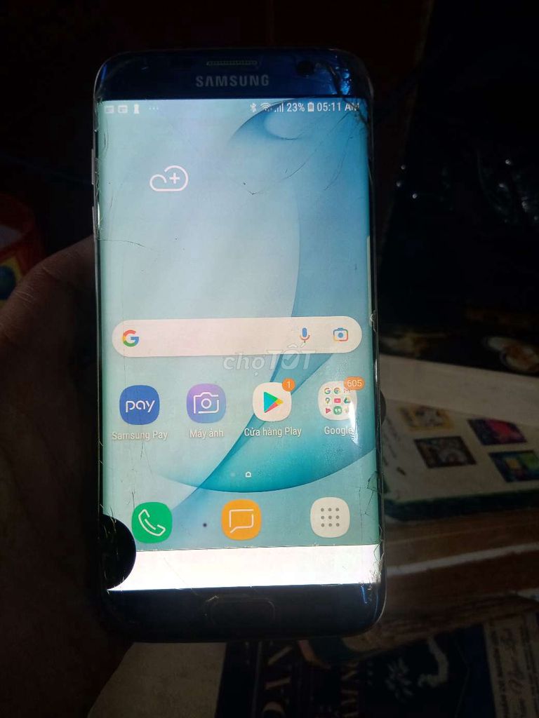 Samsung Galaxy S7 Edge Xanh. Mua bán Điện thoại tại Quận Tân Phú Tp Hồ Chí Minh được đăng bởi Tiệm Sách Cũ Hoàng Lộc hình 1