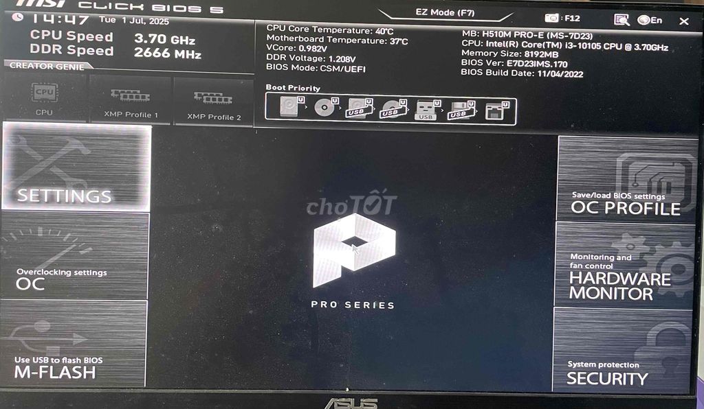 PC Core i3-10105 còn bh 2026 - Tam Kỳ