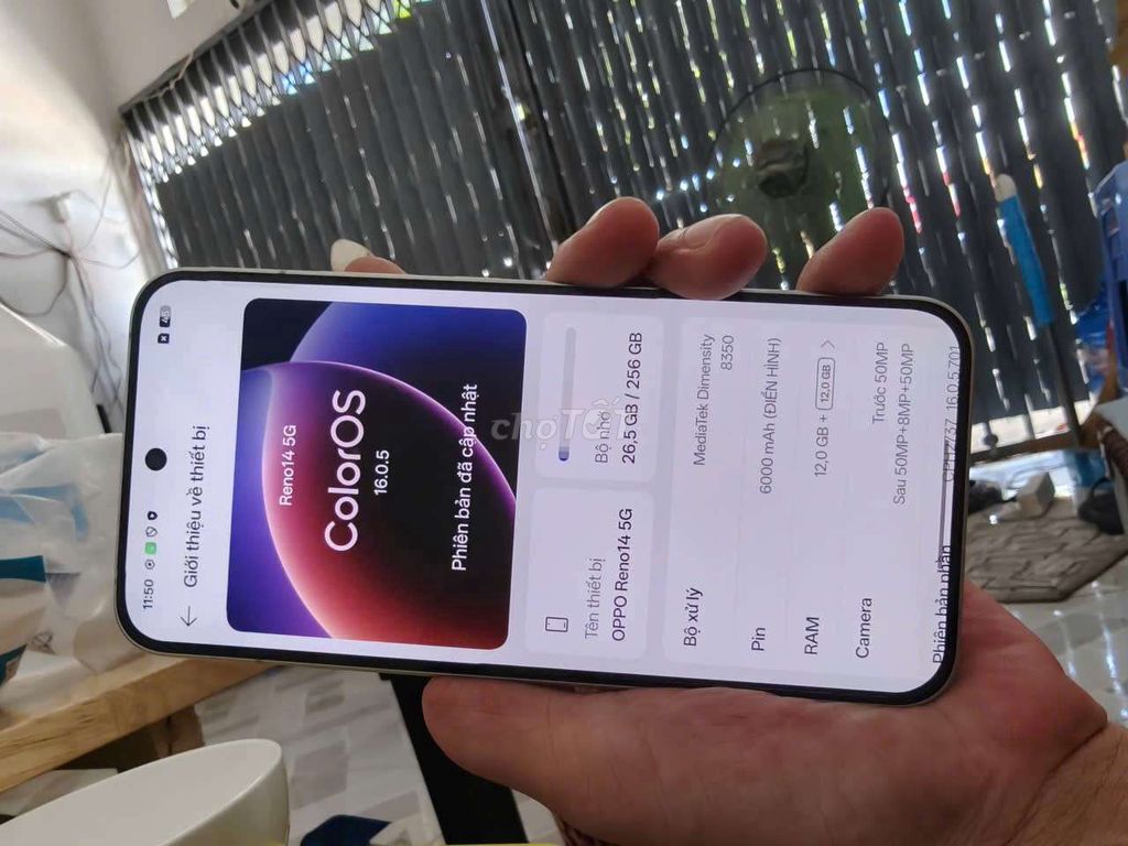 OPPO Reno14 5G 12-256GB Trắng. Mua bán Điện thoại tại Thành phố Bến Tre Bến Tre được đăng bởi Từ Tuấn Bến Tre hình 1
