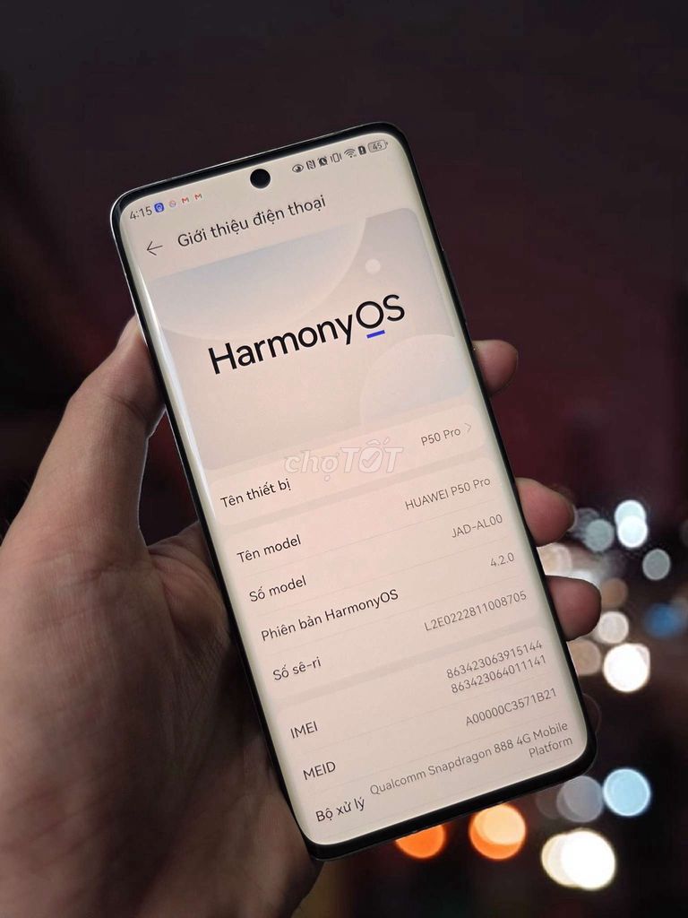 Huawei P50 Pro 8/256 Bạc. Mua bán Điện thoại tại Quận 10 Tp Hồ Chí Minh được đăng bởi NaMobile hình 1