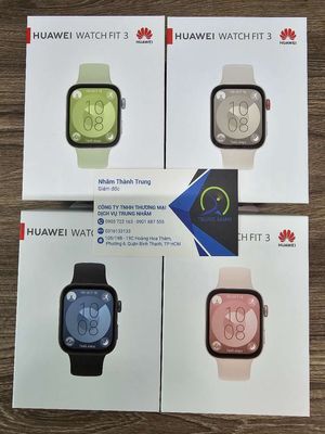 Huawei Watch Fit 3 Xanh dây silicol mới 100% seal