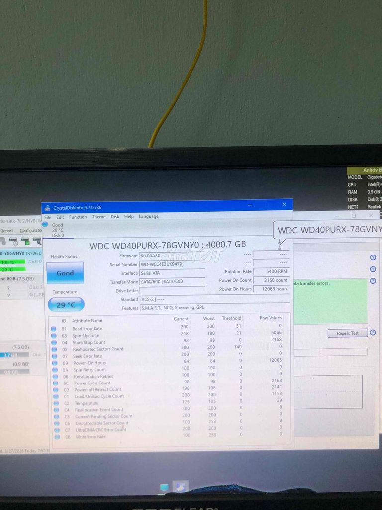 bán HDD WD 4T tím. Mua bán Linh kiện (RAM, Card...) tại Huyện Long Điền Bà Rịa - Vũng Tàu được đăng bởi Laptop Gaming PC hình 1