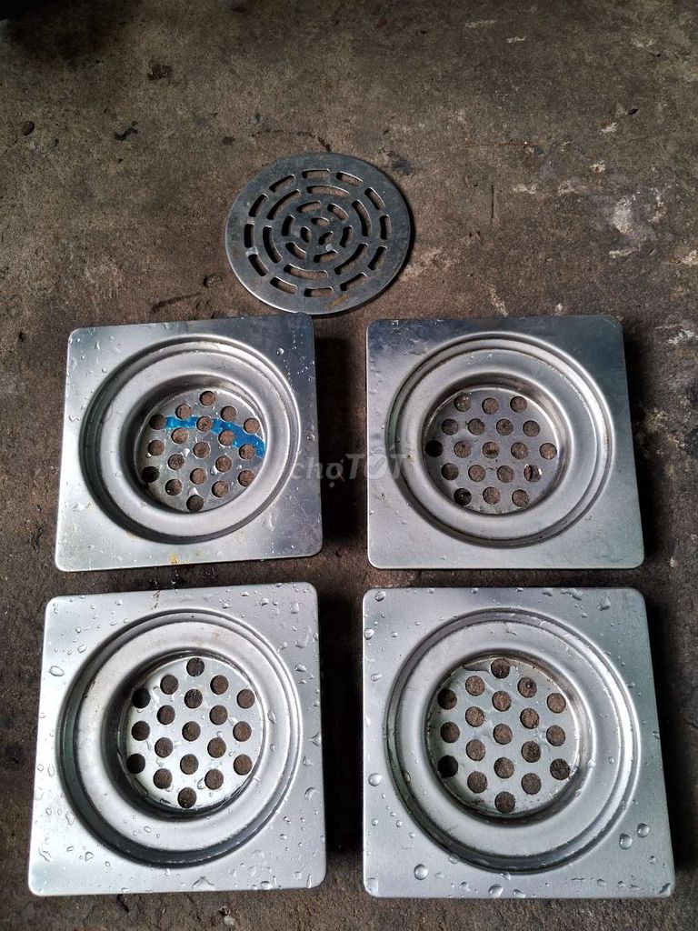 Lọc sàn thoát nước kim loại 5 món. Mua bán Thiết bị vệ sinh, nhà tắm tại Thành phố Thủ Dầu Một Bình Dương được đăng bởi Hoàng Viễn hình 1