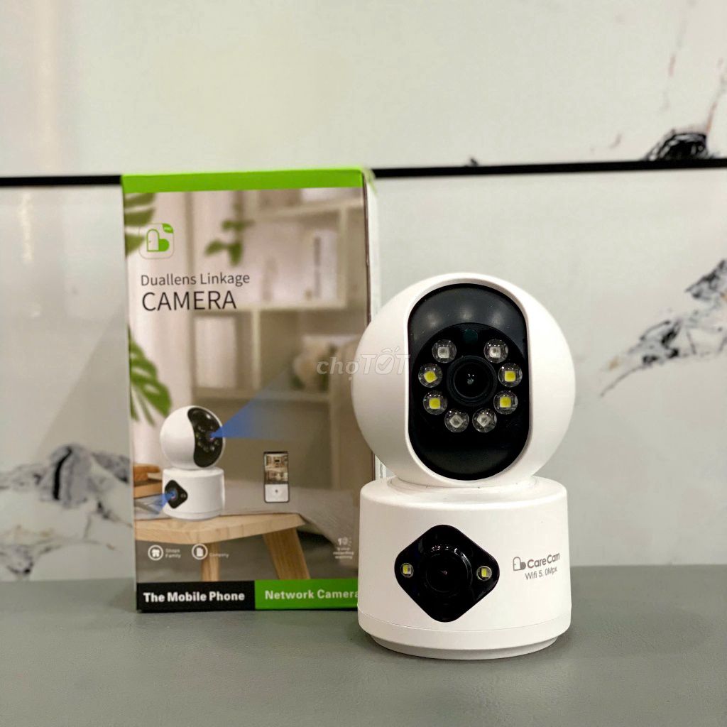 Camera WiFi 2 Khung Hình CARECAM 4MP 2K Hồng Ngoại