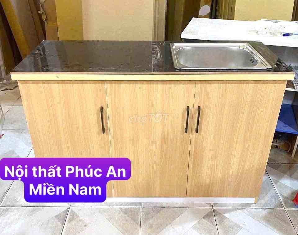 tủ bếp nhựa sẵn phụ kiện bảo hành một năm _ Đủ màu