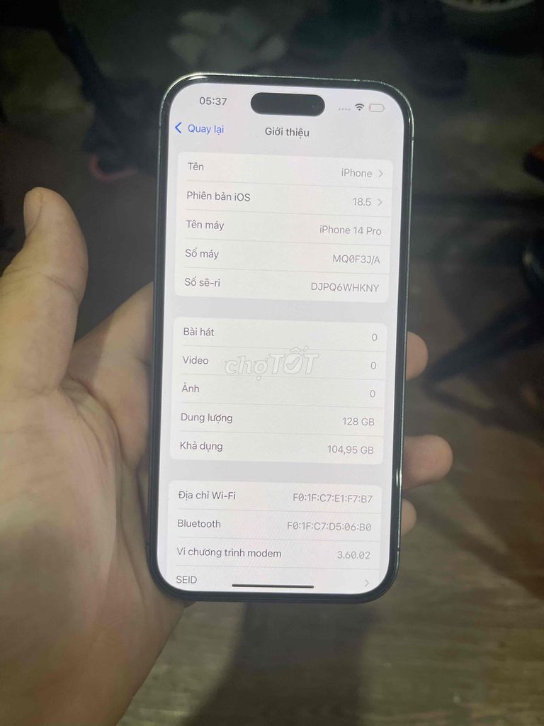 Apple iPhone 14 Pro 256GB Tím 80%. Mua bán Điện thoại tại Thành phố Buôn Ma Thuột Đắk Lắk được đăng bởi Đăng Khôi hình 1