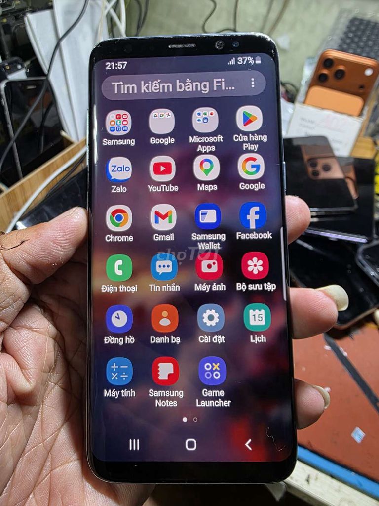 Galaxy S8 Đen màn zin ám nhẹ zin toàn bộ . Mua bán Điện thoại tại Quận 8 Tp Hồ Chí Minh được đăng bởi Thiên Hòa mobile  hình 1