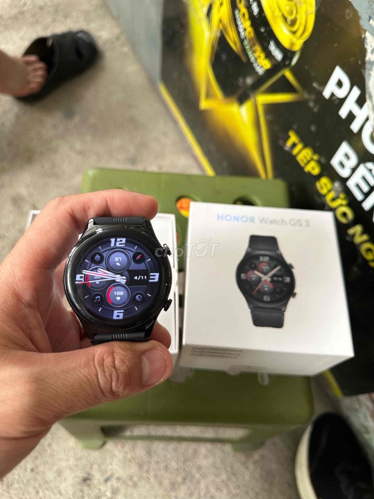 Honor Watch GS3 Đen đẹp full box zin all. Mua bán Thiết bị đeo thông minh tại Huyện Chương Mỹ Hà Nội được đăng bởi Đặng Tuấn Sơn hình 1
