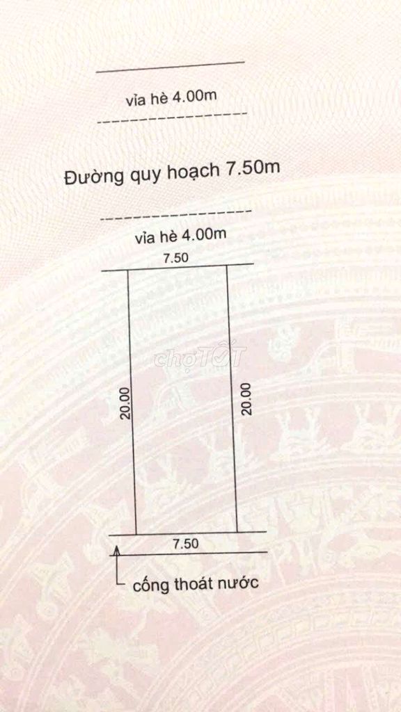 150m2 đất tái định cư gò lăng 2 đường 7,5m đi thẳng ra trường sơn.