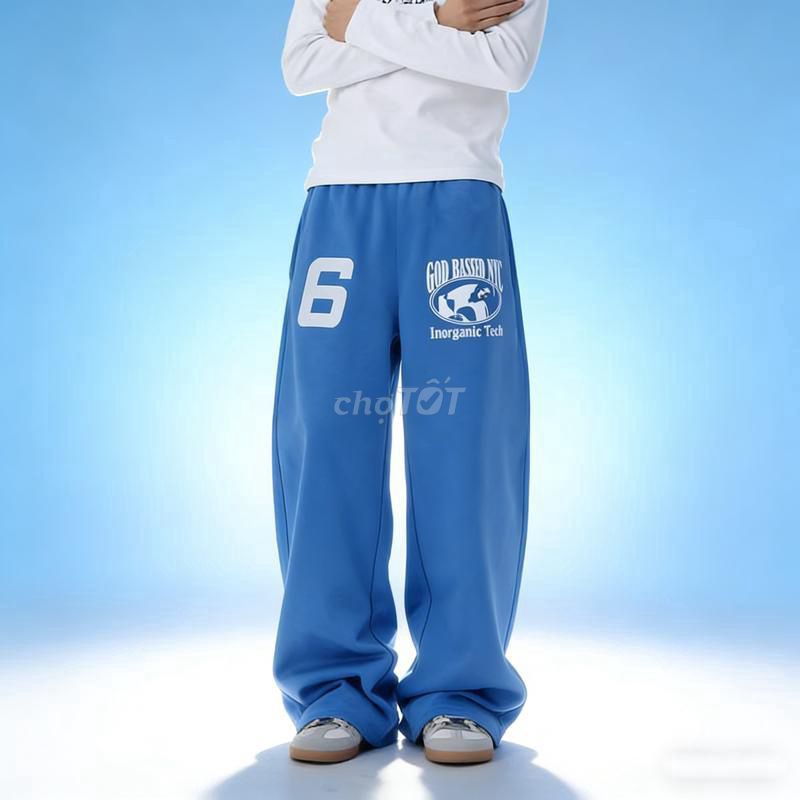 Quần ống rộng dáng suông thêu họa tiết. Mua bán Quần áo tại Thành phố Thủ Đức Tp Hồ Chí Minh được đăng bởi Danny Pham hình 1