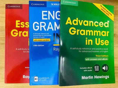 3 tập Sách Tiếng Anh Grammar In Use mới, in màu