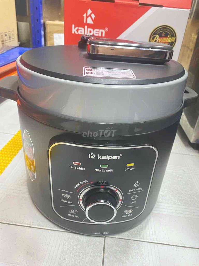 Nồi áp suất điện Kalpen P8 Inox 6L. Mua bán Bếp, lò, đồ điện nhà bếp tại Quận Tây Hồ Hà Nội được đăng bởi Nam Nguyen hình 1