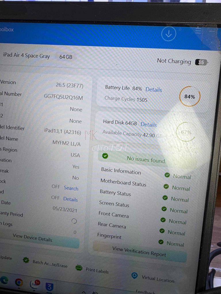 Apple iPad Air 4 Wifi 64GB Xám. Mua bán Máy tính bảng tại Quận 6 Tp Hồ Chí Minh được đăng bởi QUỐC THIÊN BÁN GÓP 0 ĐỒNG  hình 1