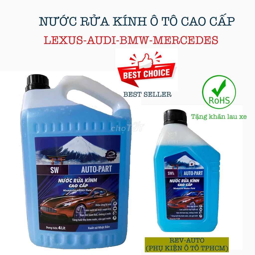 NƯỚC RỬA KÍNH-LÀM MÁT Ô TÔ ĐỨC,NHẬT