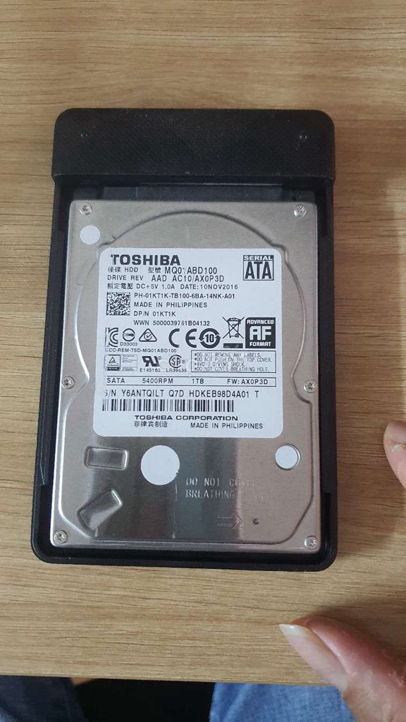 Ổ cứng di động Toshiba MQ01ABD100 1TB. Mua bán Linh kiện (RAM, Card...) tại Thành phố Bắc Ninh Bắc Ninh được đăng bởi Thọ hình 1