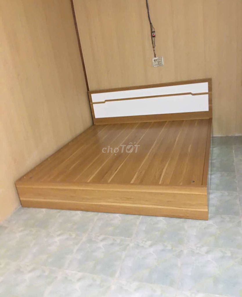 GIƯỜNG 1M6*2M GỖ CÔNG NGHIỆP MDF CÓ 2 HỘP KÉO . Mua bán Giường, chăn ga gối nệm tại Thị xã Bến Cát Bình Dương được đăng bởi Tủ nhựa đài loan hoàng quân hình 1