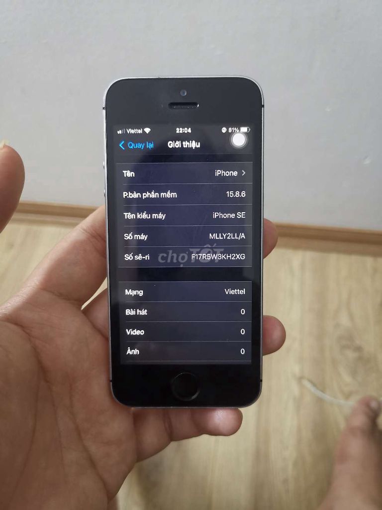 Apple iPhone SE 2016 16GB Bạc. Mua bán Điện thoại tại Huyện Thanh Trì Hà Nội được đăng bởi Trọng nguyễn hình 1