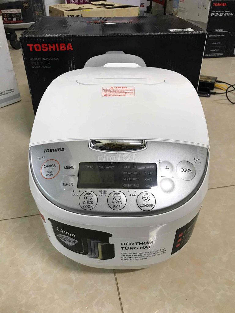 Nồi cơm điện tử Toshiba 1.8 lít. Mua bán Bếp, lò, đồ điện nhà bếp tại Quận Cẩm Lệ Đà Nẵng được đăng bởi Điện máy Võ Hòa  hình 1