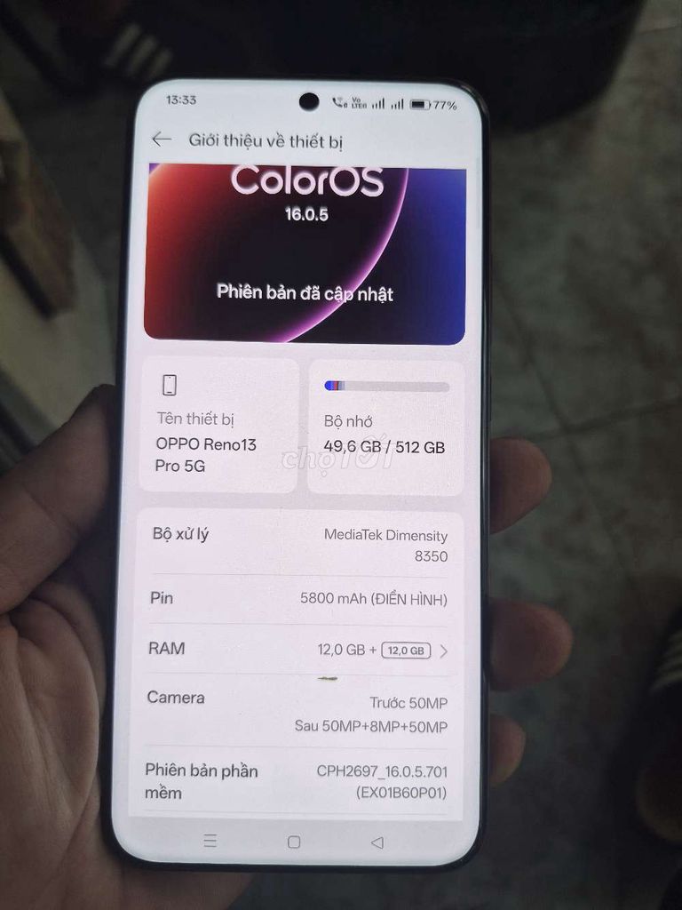 OPPO Reno 13 Pro 5G 512GB ,GIAO LƯU k13 turbo pro. Mua bán Điện thoại tại Quận 10 Tp Hồ Chí Minh được đăng bởi Thịnh MB hình 1