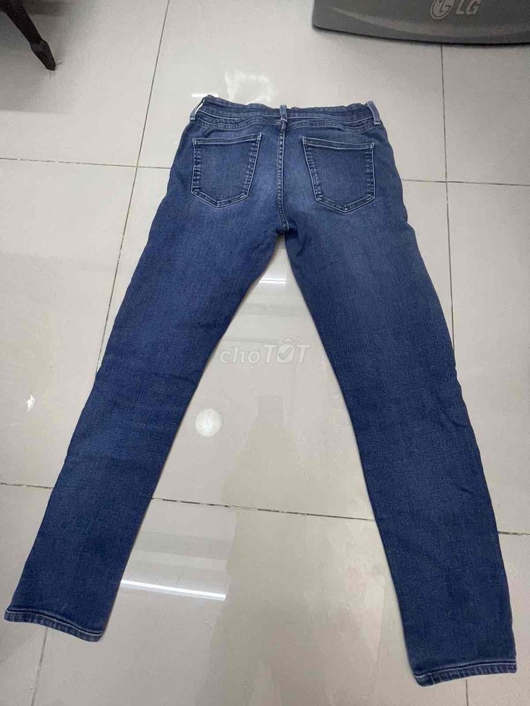 bán quần jean xanh hiệu uniqlo chính hãng nhật 114288343