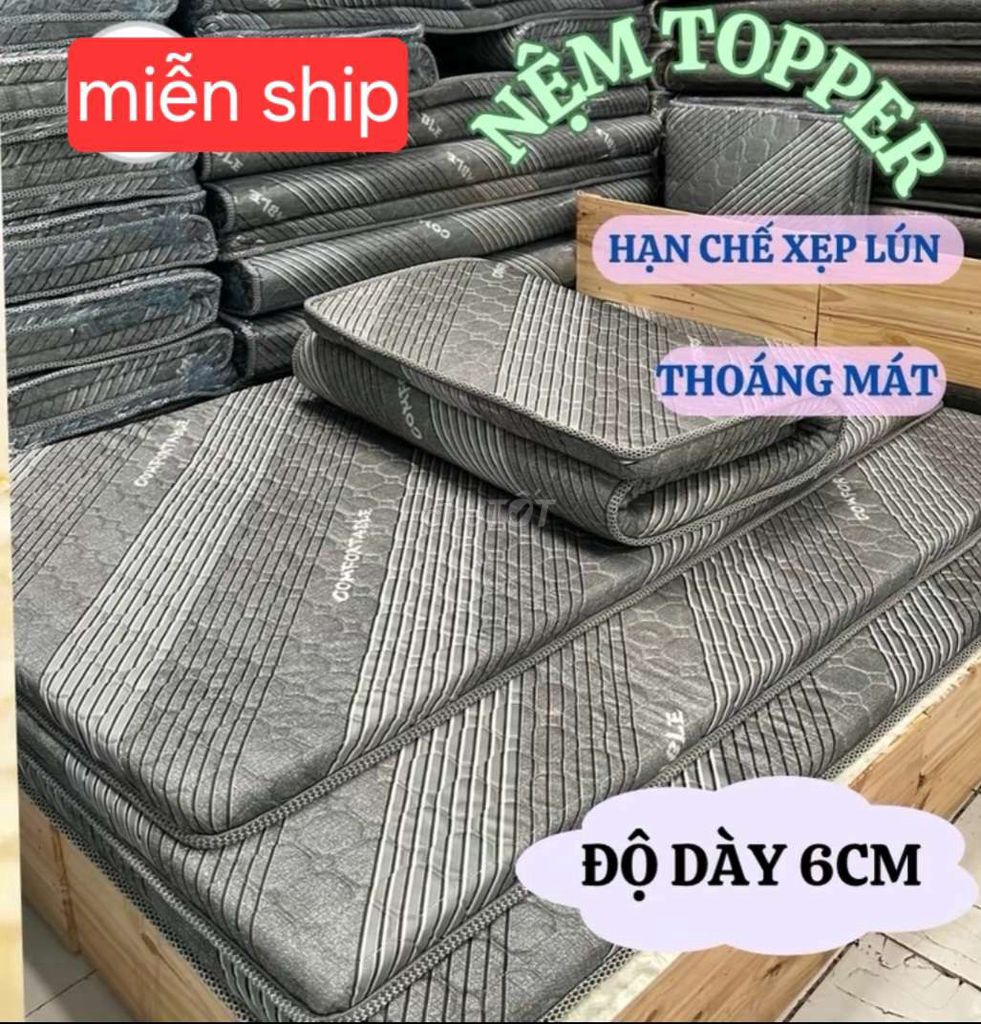 NỆM TOPPER CAO SU ÊM ÁI