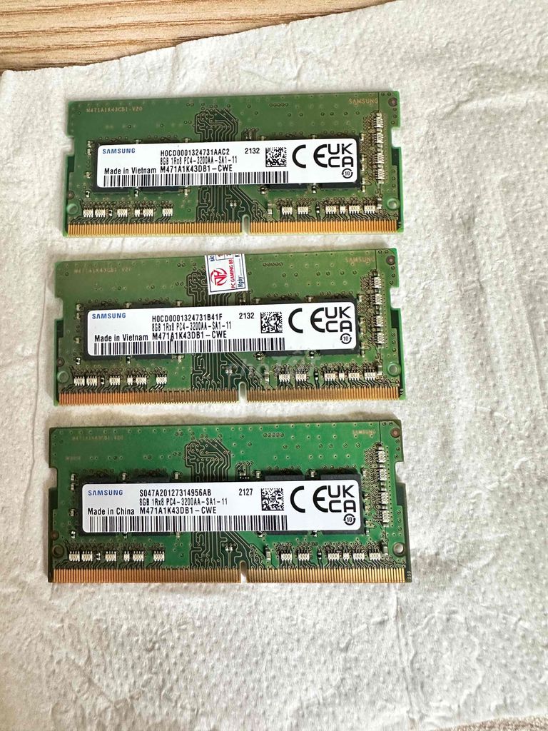 RAM Samsung 8GB DDR4. Mua bán Linh kiện (RAM, Card...) tại Huyện Bình Xuyên Vĩnh Phúc được đăng bởi minh p hình 1