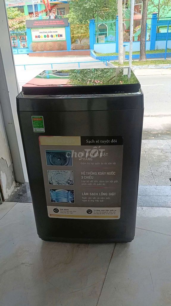 Máy giặt Sharp 9kg zin đẹp giặt vắt tốt. Mua bán Máy giặt tại Quận 12 Tp Hồ Chí Minh được đăng bởi Nguyễn Thị Cẩm Tiên hình 1