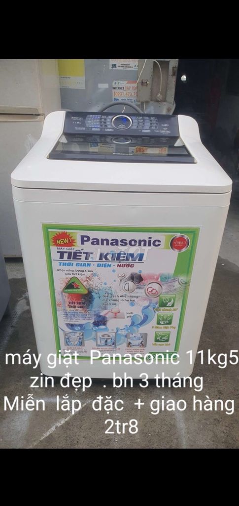 Máy giặt panasonic 11kg5 zin có bảo hành