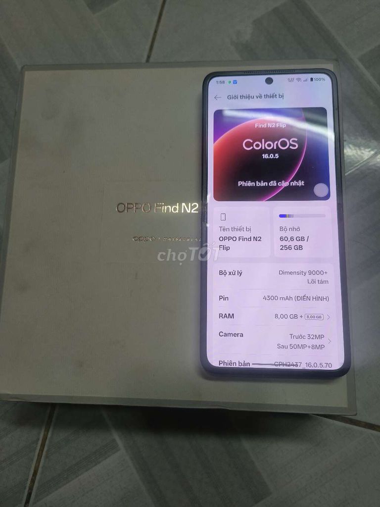 Find N2 Gập 256GB Đen bán&gl. Mua bán Điện thoại tại Quận Bình Tân Tp Hồ Chí Minh được đăng bởi Phúc Thịnh Vượng hình 1