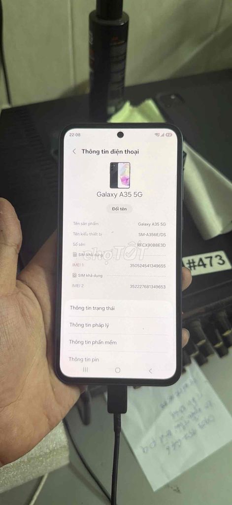 Samsung Galaxy A35 5G 8GB/128GB Xám. Mua bán Điện thoại tại Quận Bình Tân Tp Hồ Chí Minh được đăng bởi Ken hình 1