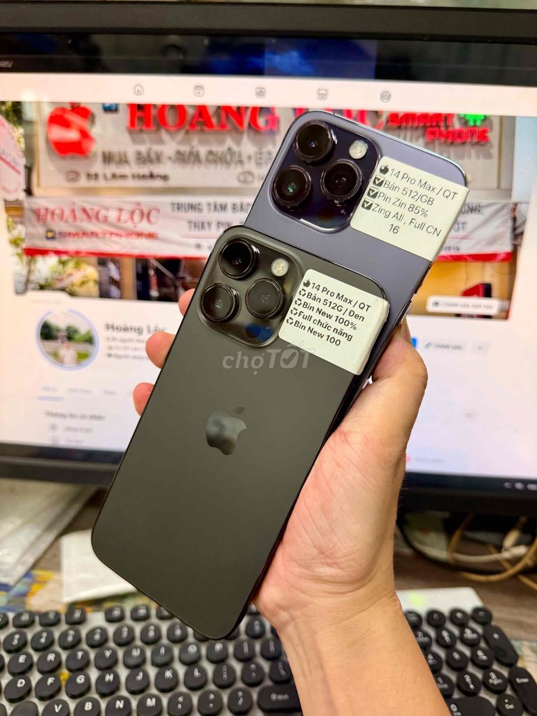 🍎 14 Pro Maxx  Zin / QT Dung lượng  512G. Mua bán Điện thoại tại Thành phố Huế Thừa Thiên Huế được đăng bởi Hoàng Lộc Smartphone  hình 1