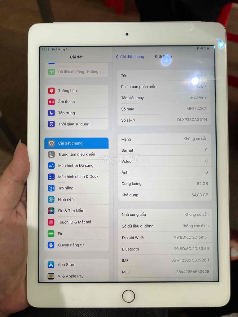 Apple iPad Air 2 64GB Vàng 4G. Mua bán Máy tính bảng tại Quận Đống Đa Hà Nội được đăng bởi Nam khánh hình 1