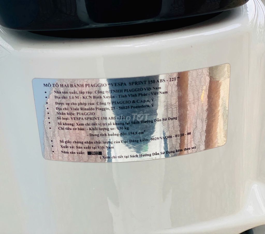 VESPA SPRINT 150cc  PHANH ABS ĐÈN FULL LED. Mua bán Xe máy tại Quận Ninh Kiều Cần Thơ được đăng bởi CỬA HÀNG XE PHẨM XUÂN  hình 11