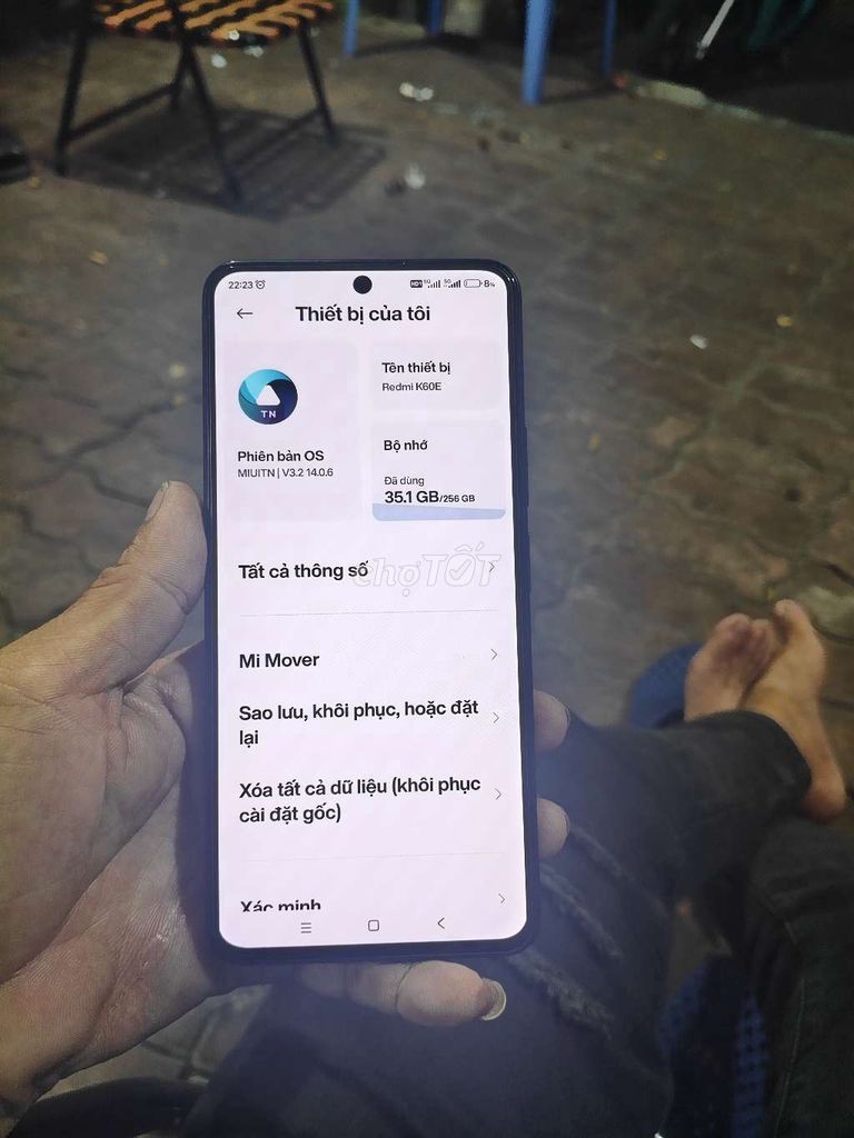 Xiaomi Redmi K60E 256GB Đen. Mua bán Điện thoại tại Quận 8 Tp Hồ Chí Minh được đăng bởi androi giá rẻ  hình 1