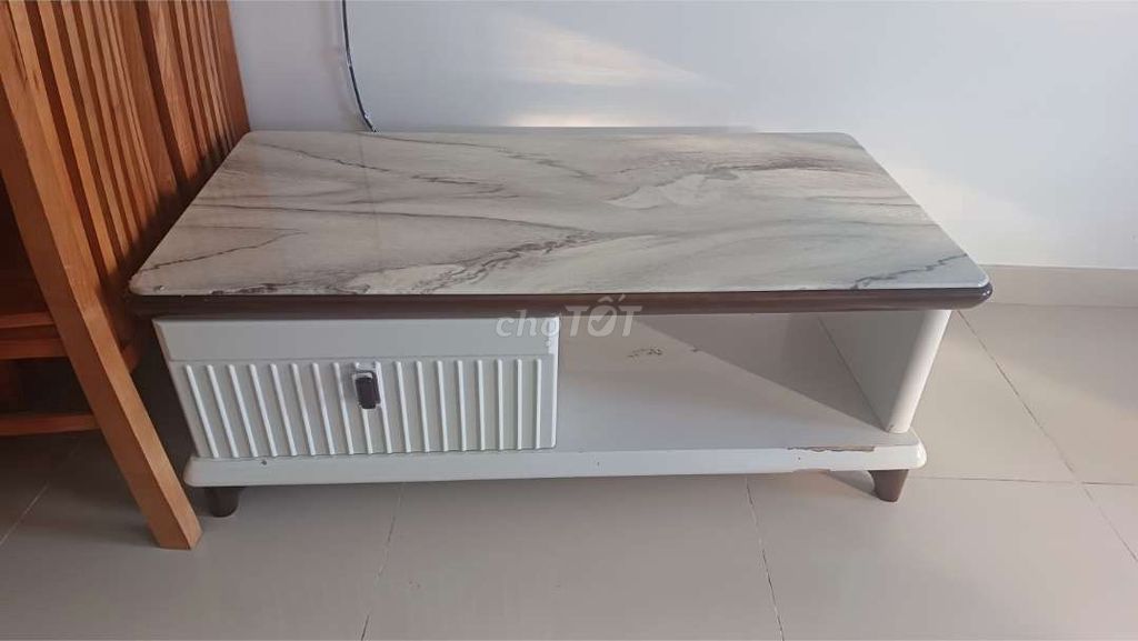 Bàn trà Đá Gỗ sồi Trắng Nâu 1.2m. Mua bán Bàn ghế tại Thành phố Vũng Tàu Bà Rịa - Vũng Tàu được đăng bởi Tô Thái hình 1