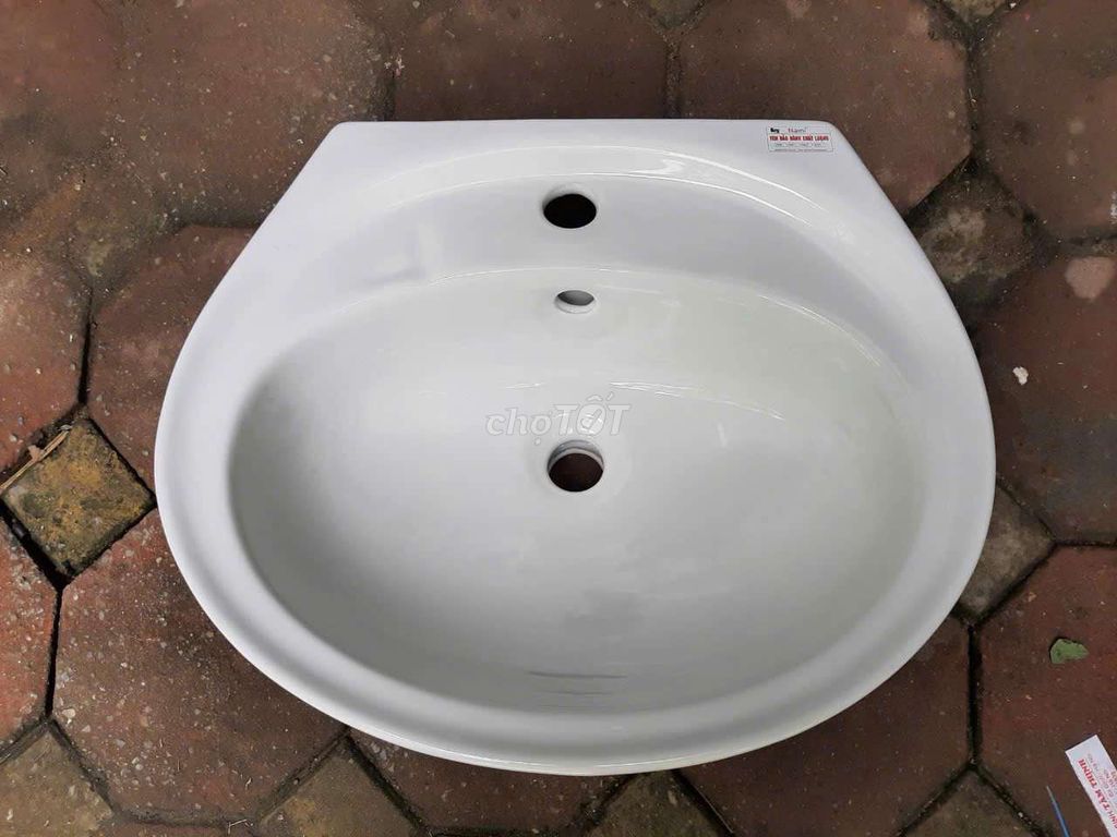 Chậu rửa mặt men nano trắng. Mua bán Thiết bị vệ sinh, nhà tắm tại Quận Đống Đa Hà Nội được đăng bởi tk 681 hình 1