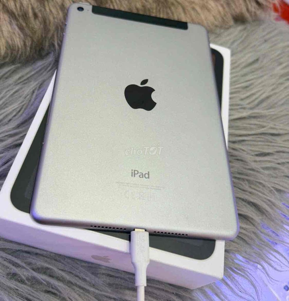 iPadmini4 gray128g+4g có sim pin93 zin nguyên khối. Mua bán Máy tính bảng tại Quận 3 Tp Hồ Chí Minh được đăng bởi Nam Á Mobile hình 1