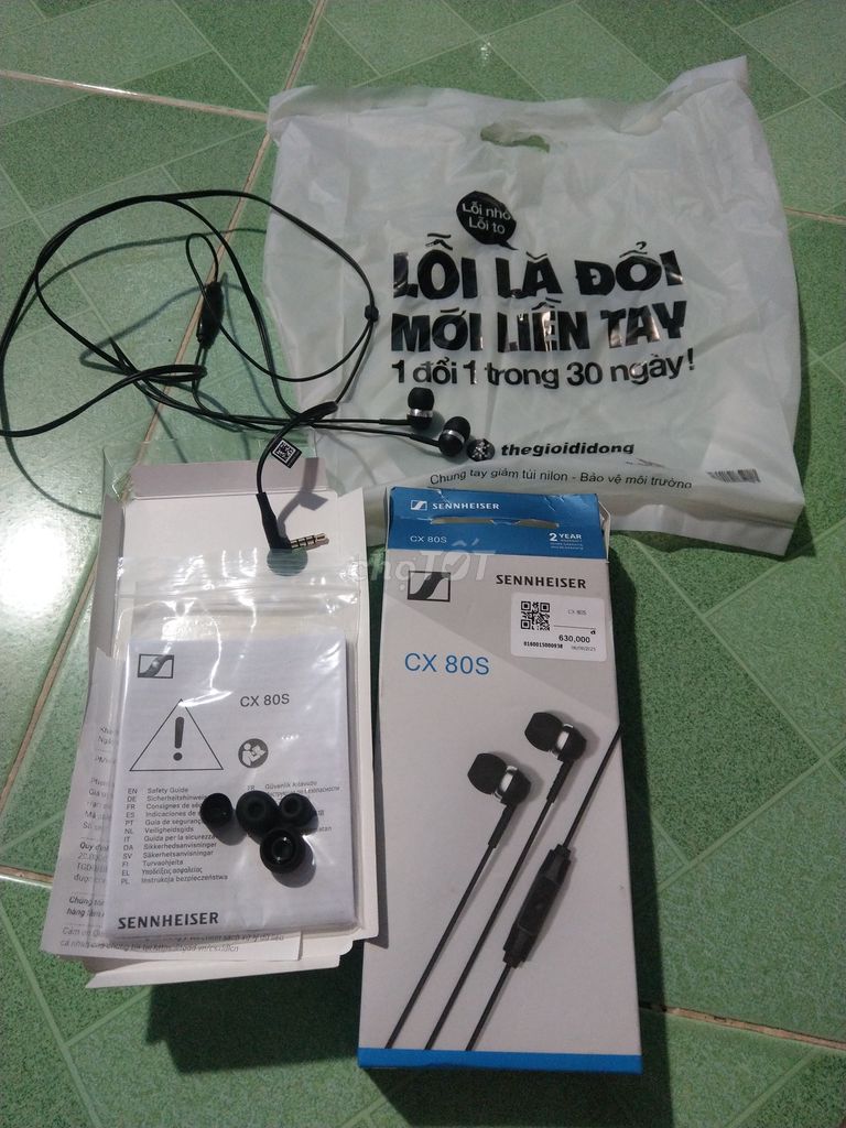 Tai nghe Sennheiser CX 80S Đen Có dây. Mua bán Tivi, Âm thanh tại Huyện Hóc Môn Tp Hồ Chí Minh được đăng bởi Một hình 1