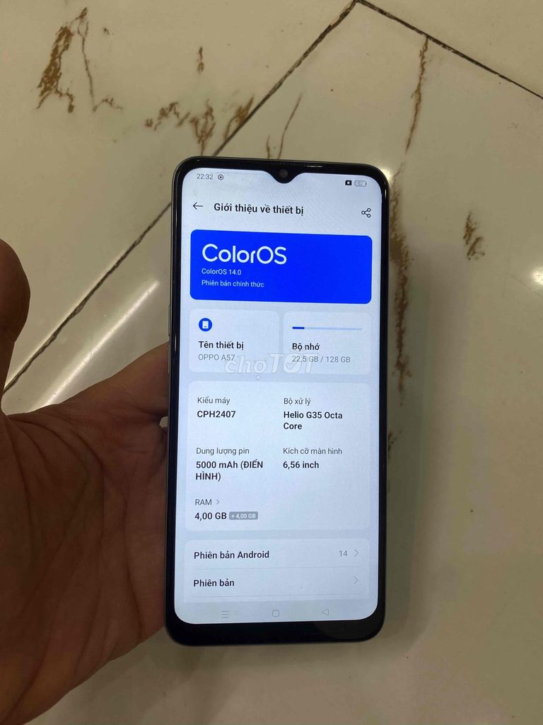 Bán Oppo A57 Ram4/128 pin 5000 zin cũ. Mua bán Điện thoại tại Quận Hà Đông Hà Nội được đăng bởi Mạnh Mobile hình 1