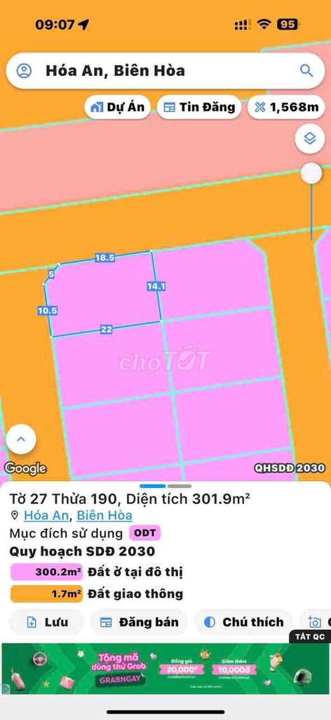 Cần bán 2 lô góc liền kề đất góc 3 mặt tiền tại KDC Hoá An - Biên Hoà. Mua bán đất tại Thành phố Biên Hòa Đồng Nai được đăng bởi Thành Tâm hình 1