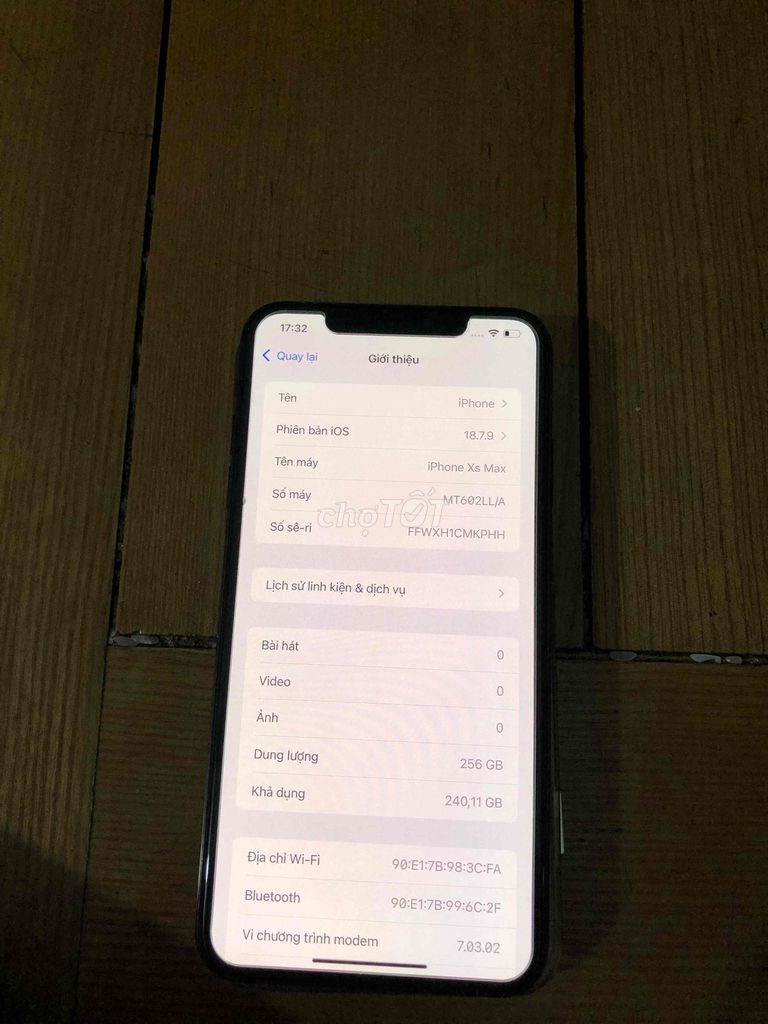 iPhone Xs Max 256GB Đen Đã sử dụng. Mua bán Điện thoại tại Quận Thanh Xuân Hà Nội được đăng bởi haivan hình 1