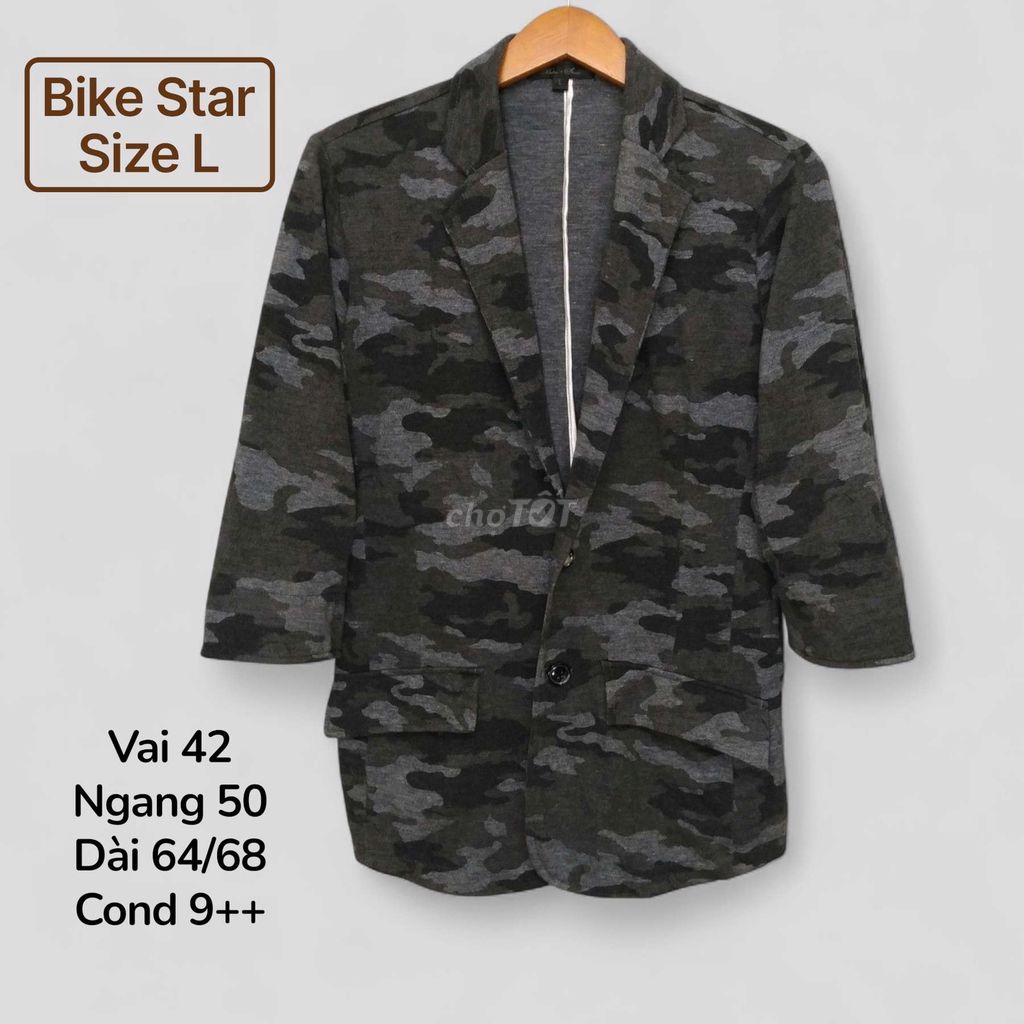 Áo khoác blazer nam Bike Star size L rằn ri . Mua bán Quần áo tại Quận Tây Hồ Hà Nội được đăng bởi Xem Nữa ở Đây hình 1