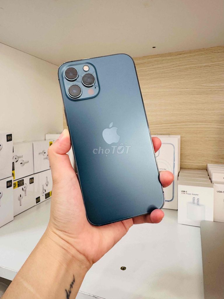 Apple iPhone 12 Pro Max Xanh. Mua bán Điện thoại tại Thành phố Long Xuyên An Giang được đăng bởi Ngân KNmobile An Giang  hình 1