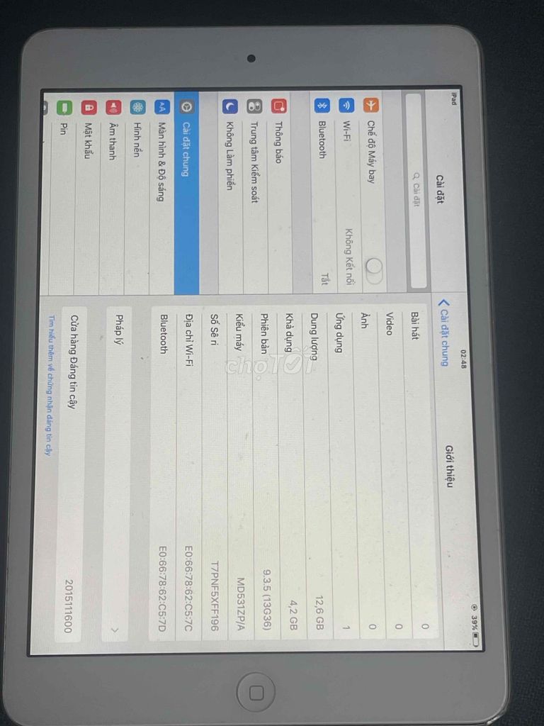 Apple iPad mini 16GB Xám. Mua bán Máy tính bảng tại Quận 8 Tp Hồ Chí Minh được đăng bởi ngothanhdieungo hình 1