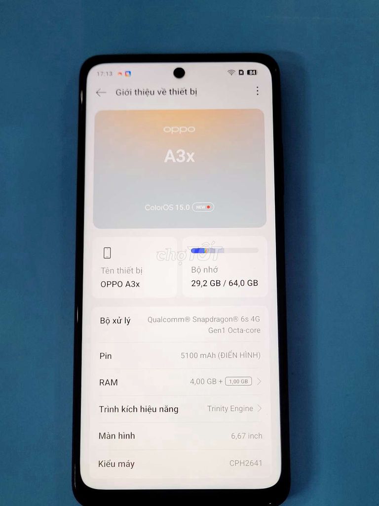 Oppo A3X 64GB Tím Đã dùng. Mua bán Điện thoại tại Quận Bắc Từ Liêm Hà Nội được đăng bởi Đào Xuân hình 1