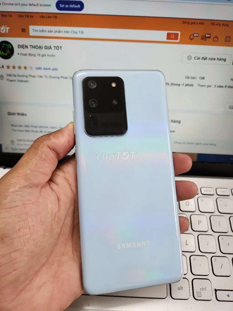 SAMSUNG S20 ULTRA 12GB.256GB SNAP 865 ĐẸP MƯỢT. Mua bán Điện thoại tại Quận Bình Thạnh Tp Hồ Chí Minh được đăng bởi Dân Mobile hình 1