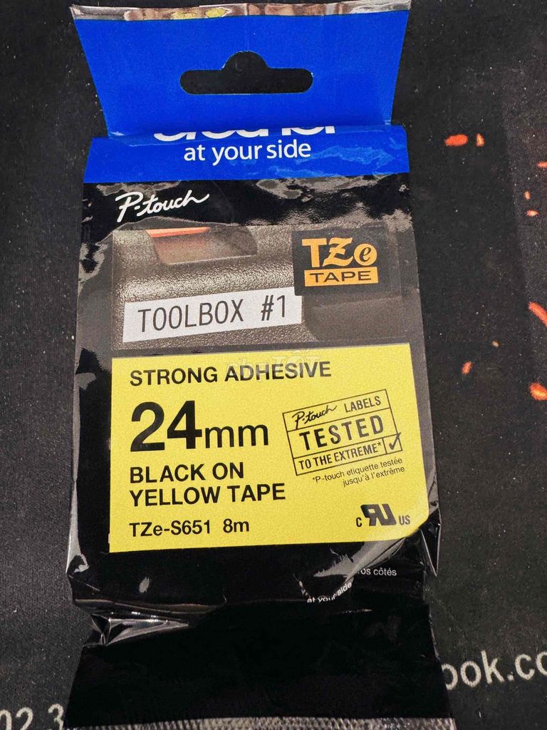 Băng nhãn Brother TZe-S651 24mm (đen chữ vàng). Mua bán Đồ dùng văn phòng tại Quận Tân Bình Tp Hồ Chí Minh được đăng bởi Nick Nguyen  hình 1