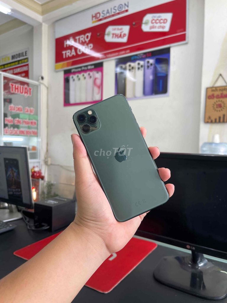 iPhone 11 Pro Max 64GB Xanh rêu quốc tế zin all. Mua bán Điện thoại tại Quận Gò Vấp Tp Hồ Chí Minh được đăng bởi Tony Mobile hình 1