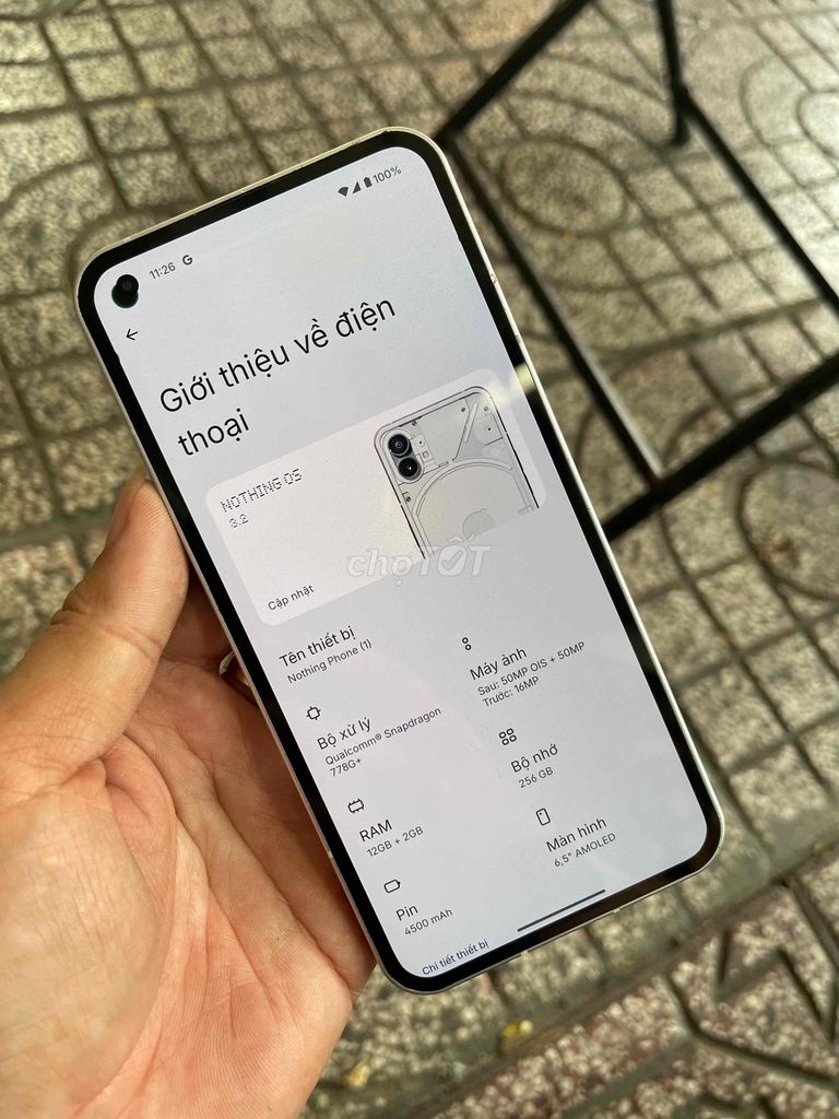 Nothing Phone (1) 256GB ( lỗi nhẹ ). Mua bán Điện thoại tại Quận Tân Phú Tp Hồ Chí Minh được đăng bởi Trịnh Nguyên  hình 1