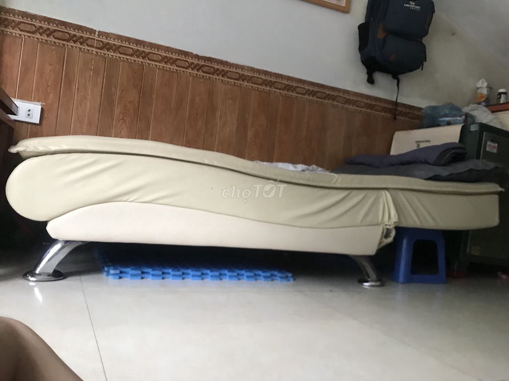 Ghế sofa giường da kem hiện đại. Mua bán Giường, chăn ga gối nệm tại Quận Tây Hồ Hà Nội được đăng bởi Tuấn hình 1